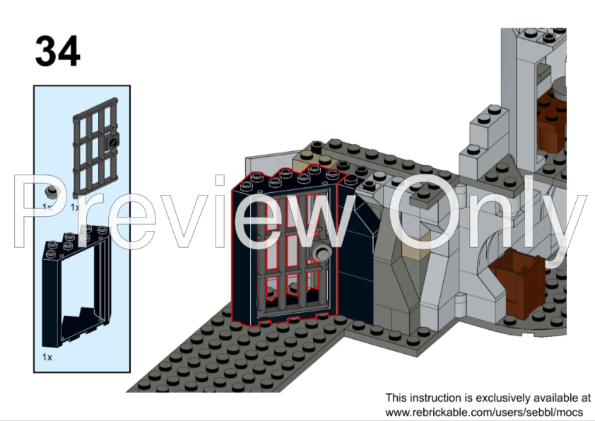 LEGO MOC-96937 70437: Black Falcon's Fortress Homage by sebbl ...