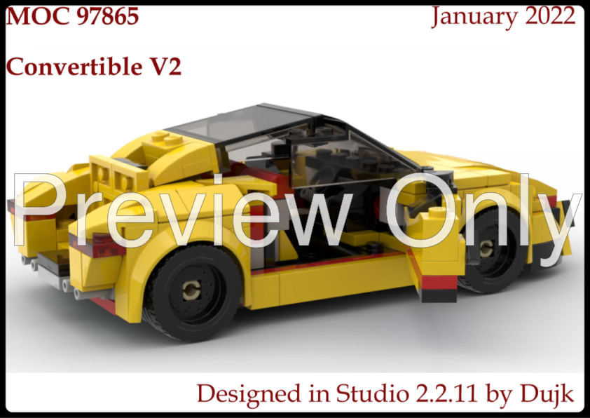 LEGO MOC 76901 Convertible V2 by Dujk | Rebrickable - Build with LEGO