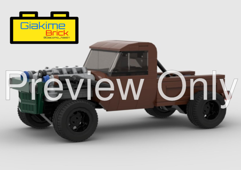 LEGO MOC Ford F3 Rat Rod inspiration: Jeepers Creepers by Giakime Brick ...