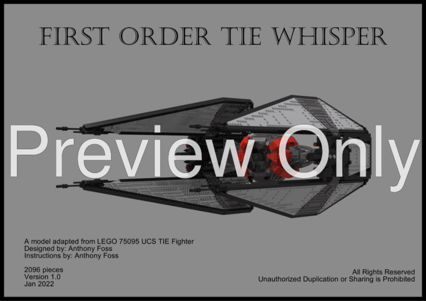 LEGO MOC UCS Scale TIE Whisper by coastguardbricks Rebrickable