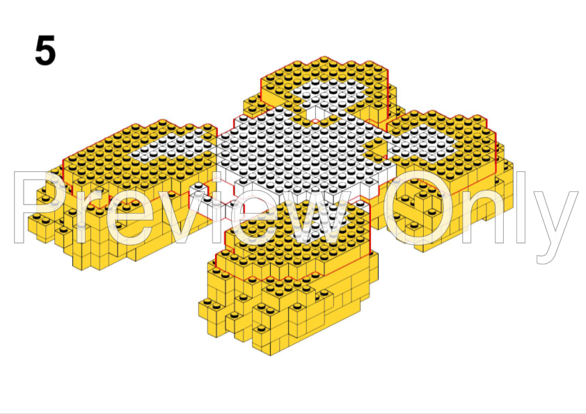 LEGO Pikachu statue building instruction - Pokemon INSTRUCTIONS