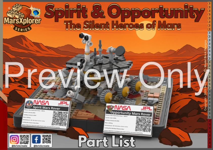 LEGO MOC-99832 Spirit & Opportunity Rover MarsXplorer Series by ...