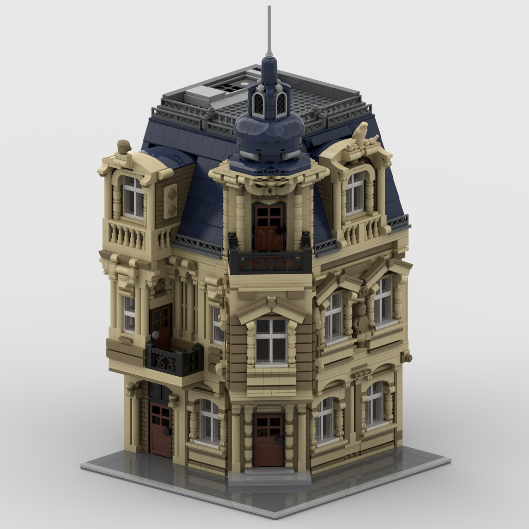 Beaux-Arts Modular Building with interior