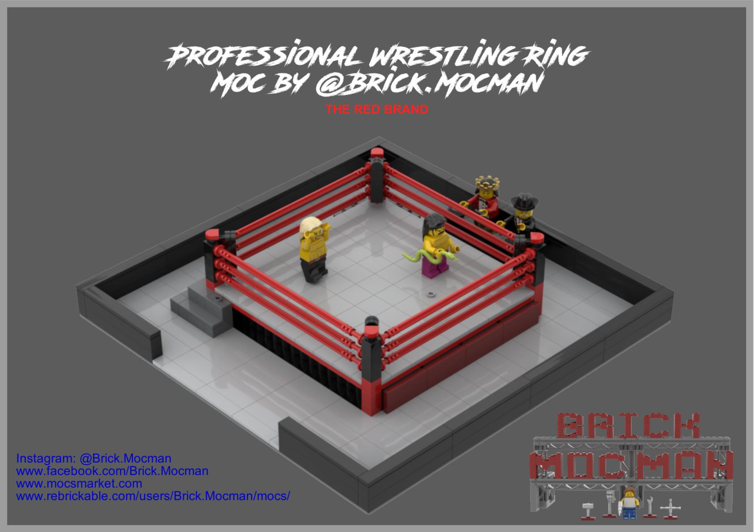 Professional Wrestling Ring - Red Brand