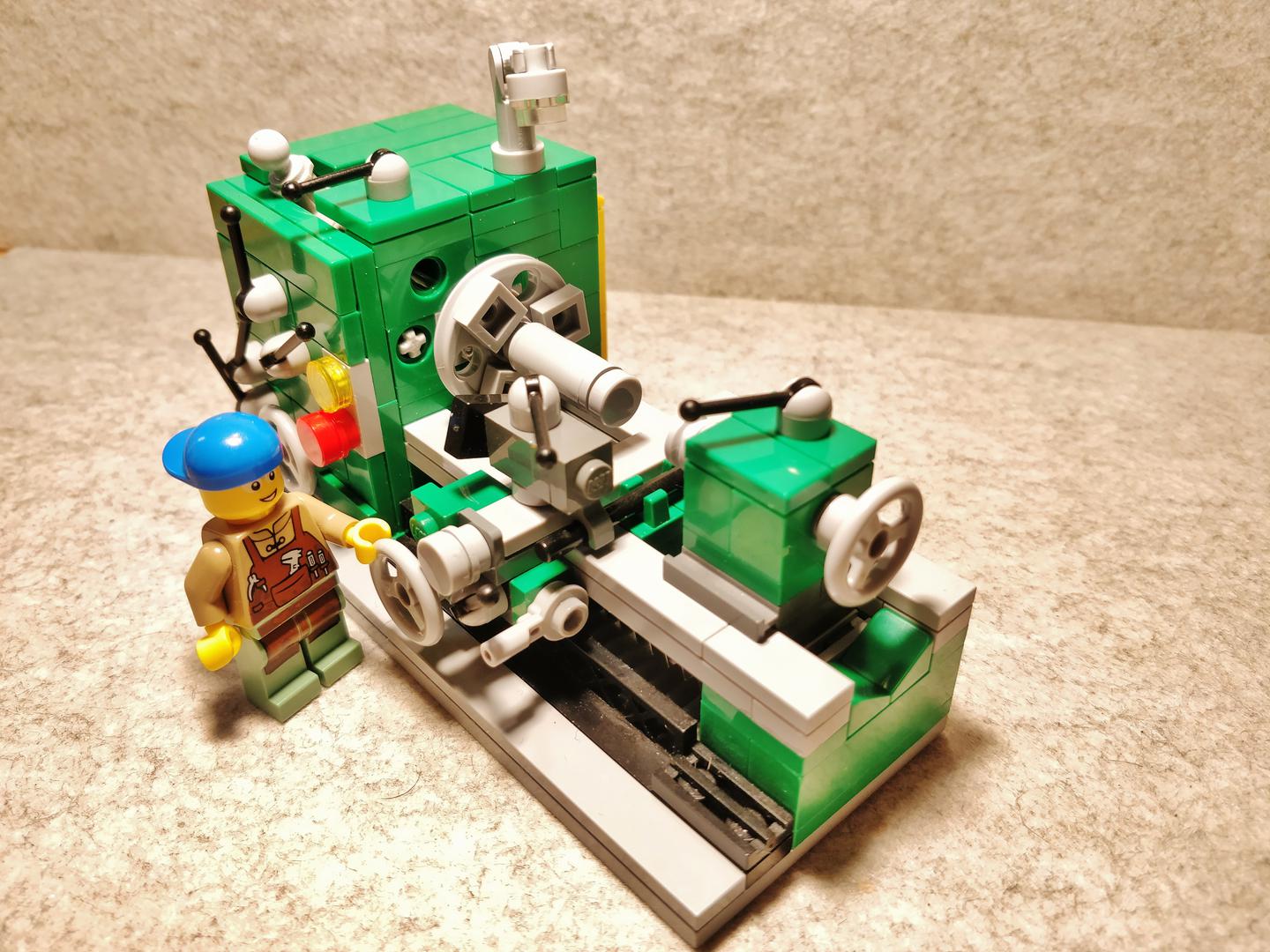 Lathe in minifigure scale cheaper version LEGO® Ideas Project