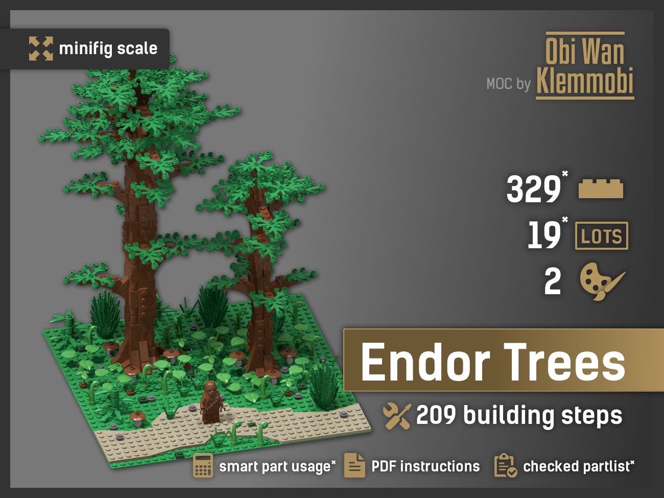 Endor Forest Trees