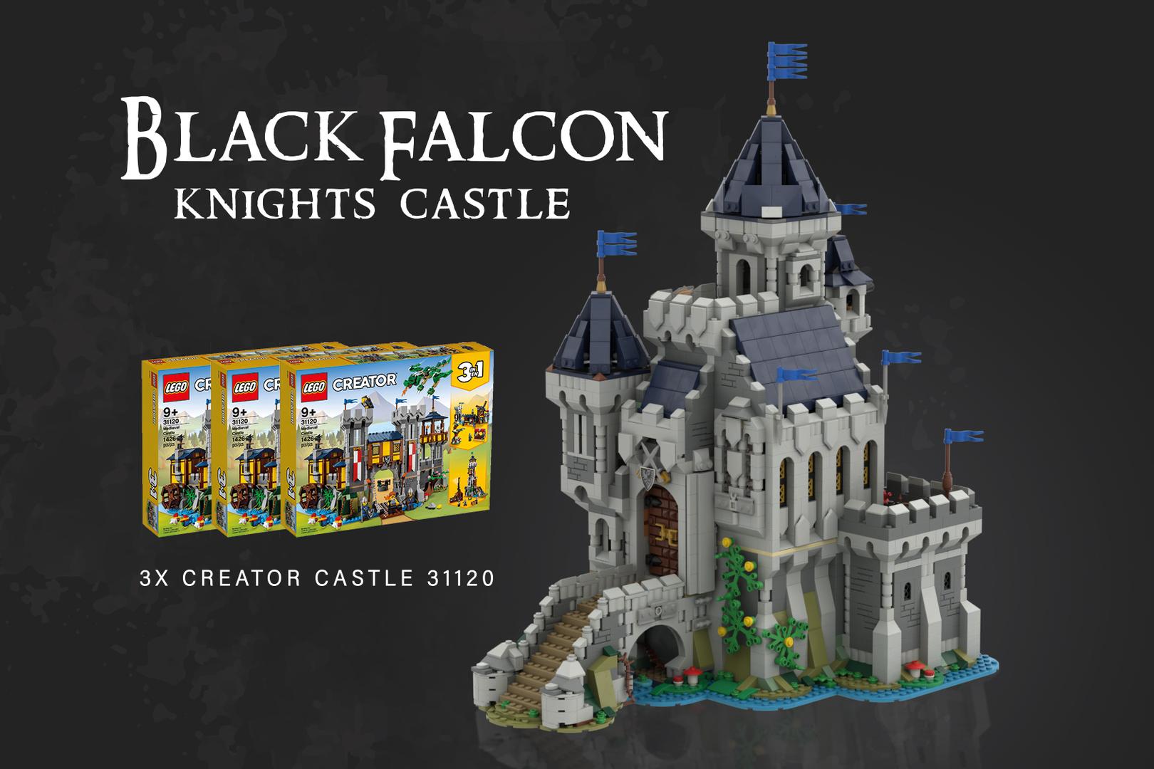 Black Falcon Knight's Castle (31120 "Medieval Castle" Alternate Build)