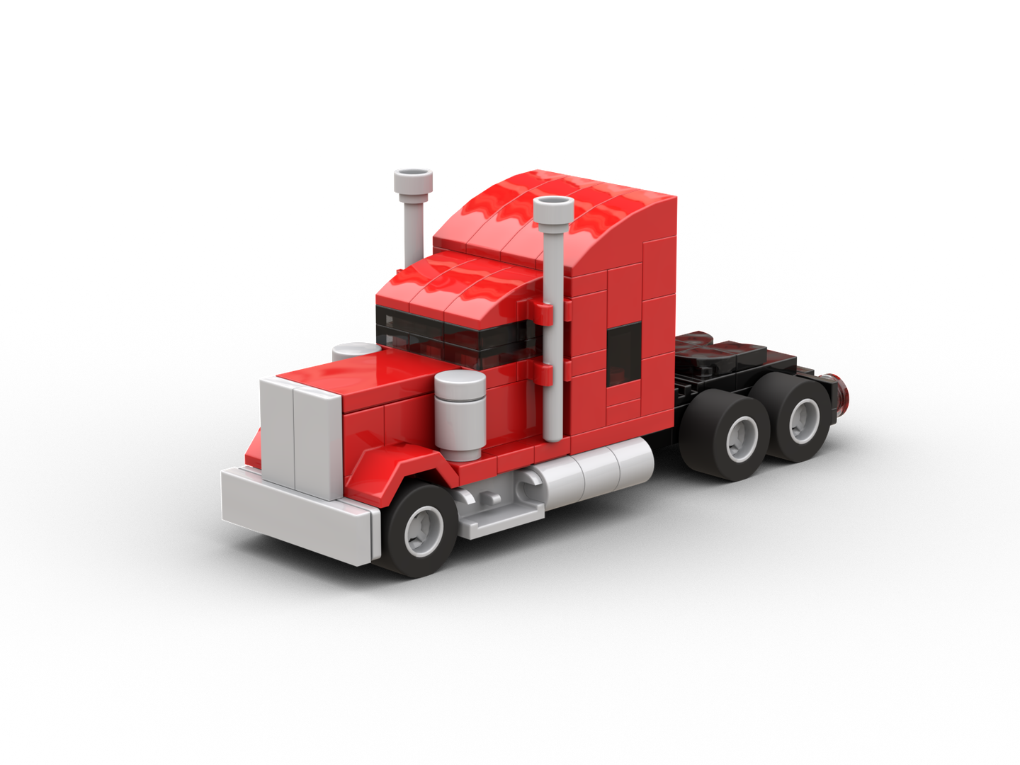 Red Long Haul Truck