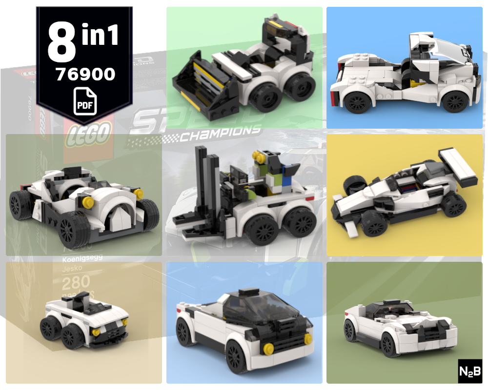 Lego 76900 builder's pack 8in1 alternate build