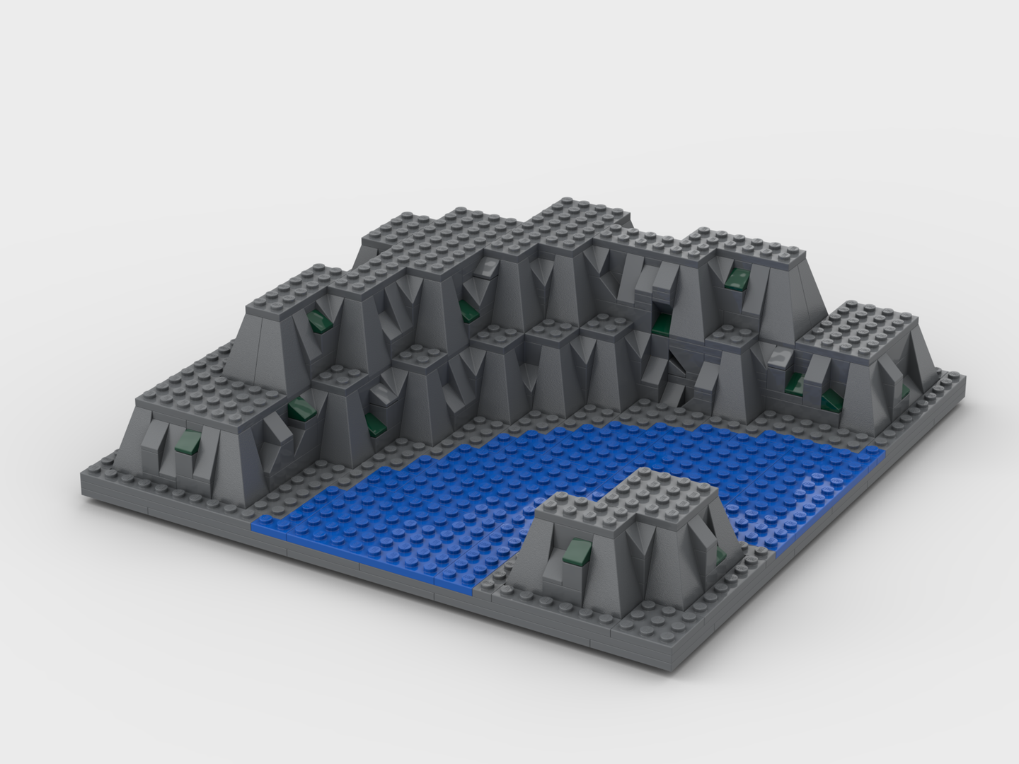 3D Baseplate with river