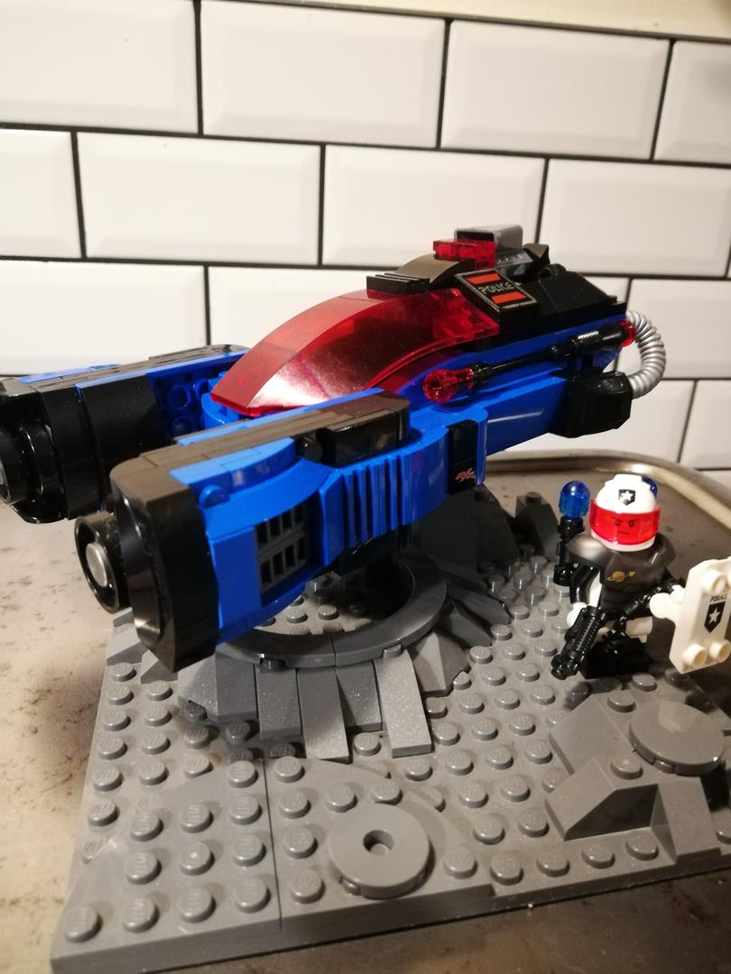 Speeder Diorama 16x16 Space police 1 for minifig series 21