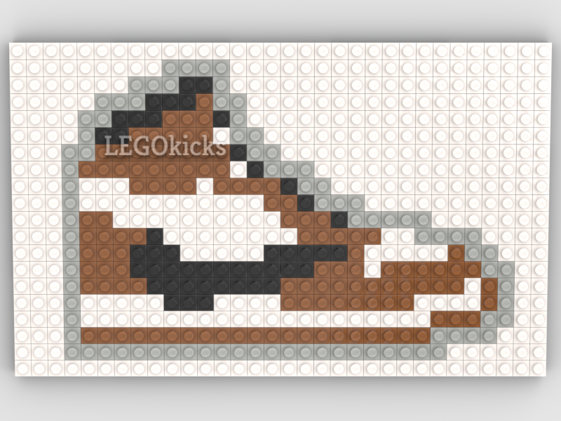 LEGO pixel art Jordan 1 "Travis Scott"