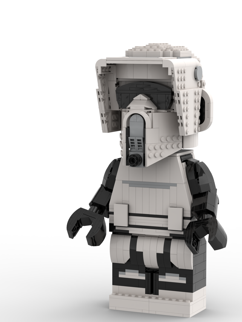 Maxifigure stand for LEGO Scout Trooper helmet (Set 75305)