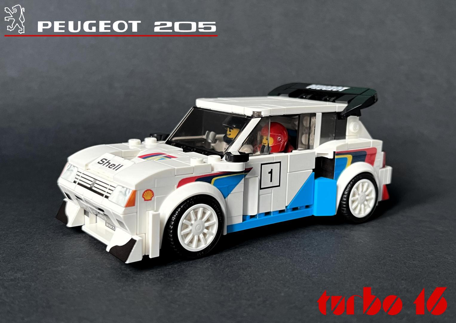 Peugeot 205 Turbo16 - Speed Champions 8 Studs wide