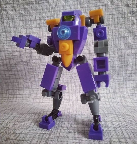 mini purple robot