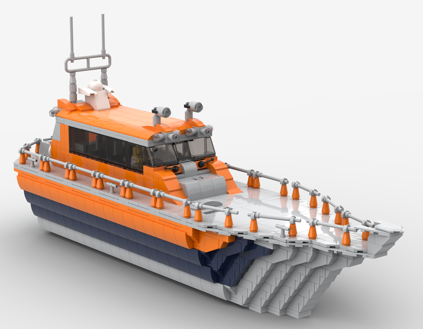 Large search and rescue boat