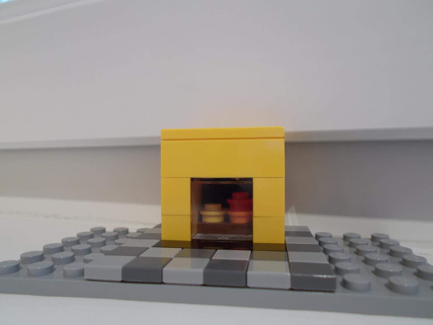 Modern gas fireplace