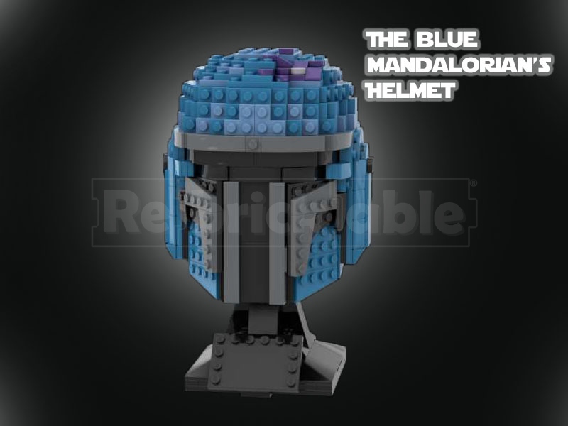 75267 Blue Mandalorian Helmet