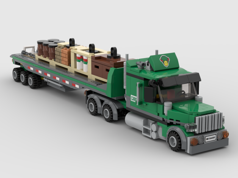 Cargo Truck &amp; Flatbed Trailer