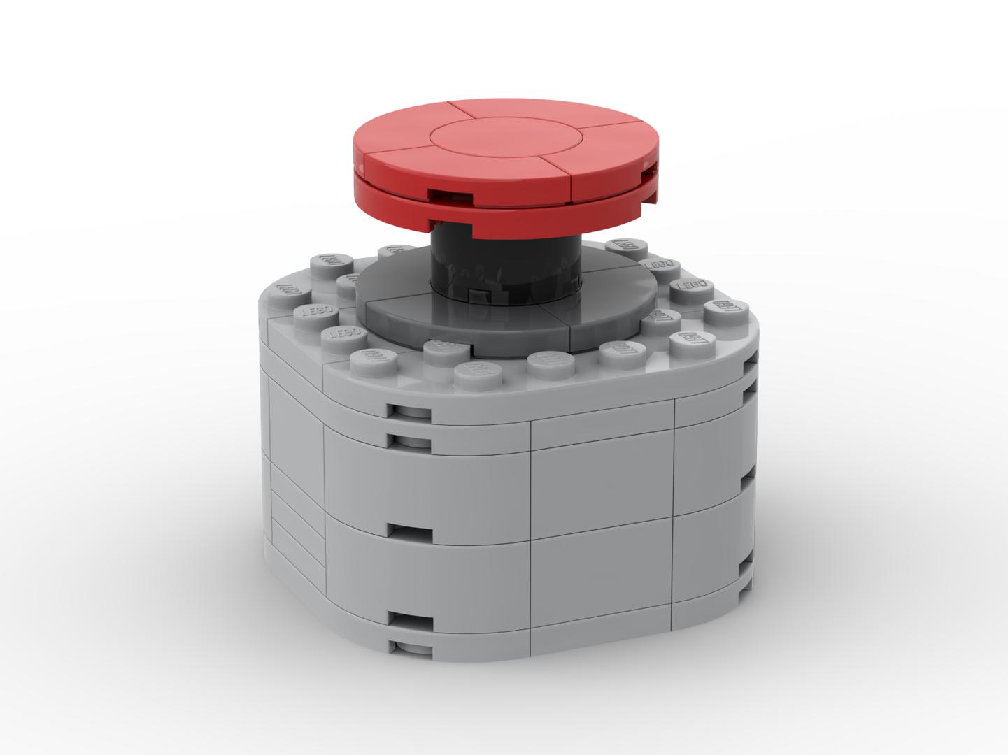 Pushable Big Red Button (rustic version)