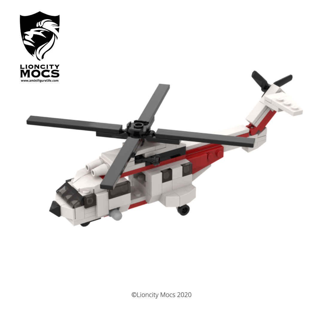 AS-332M1 Superpuma Rescue Helicopter Mini MOC
