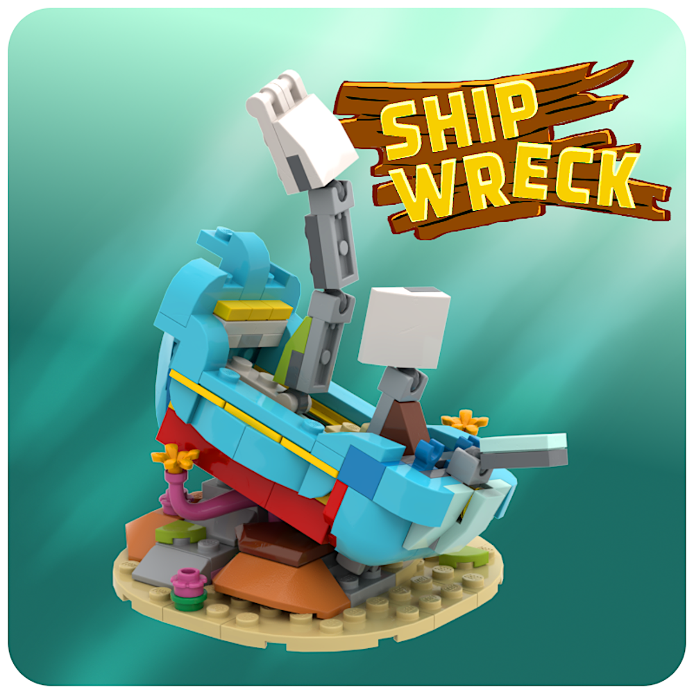 Shipwreck! (Dolphin and Turtle 31128 + Super Robot 31124)