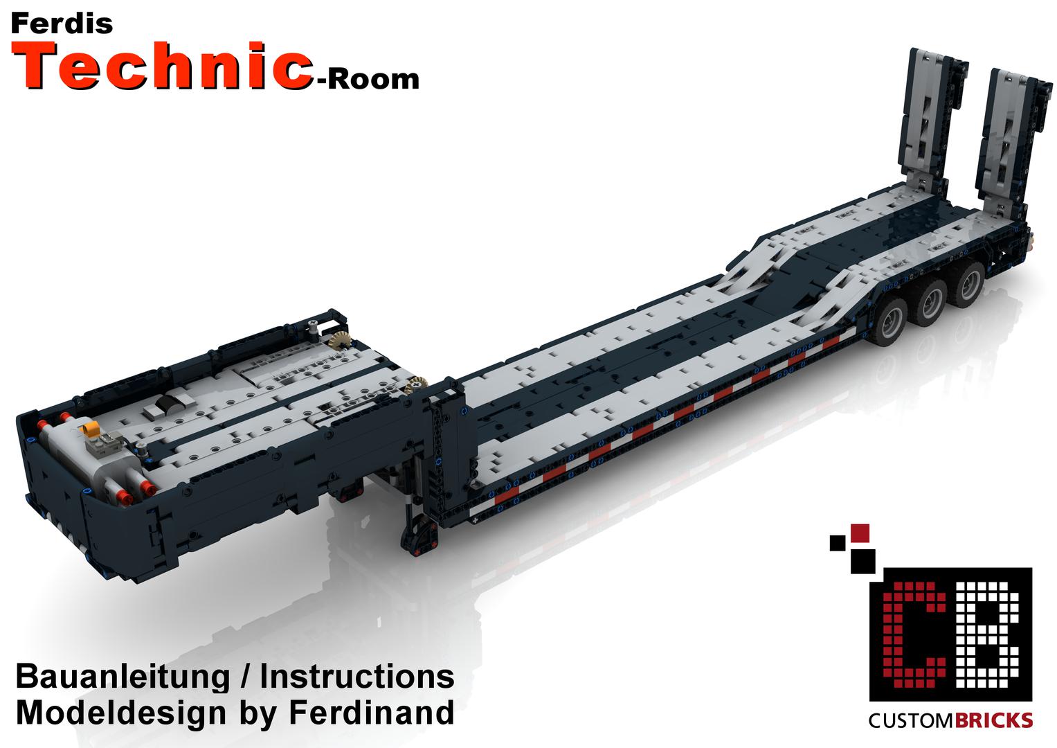 Custom RC low loader with ramps