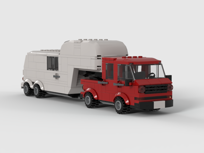 VW-T3 Doka with RV Trailer