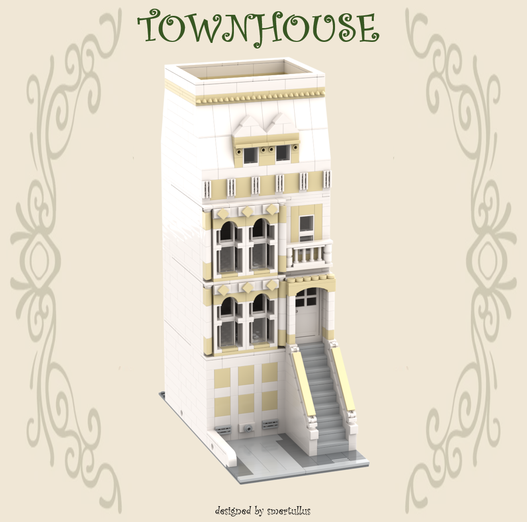 Modular Townhouse with Garage - w/o Interieur and Stairs