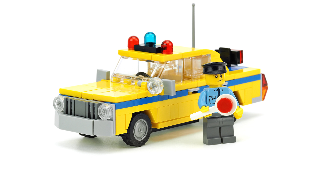 Old traffic police car