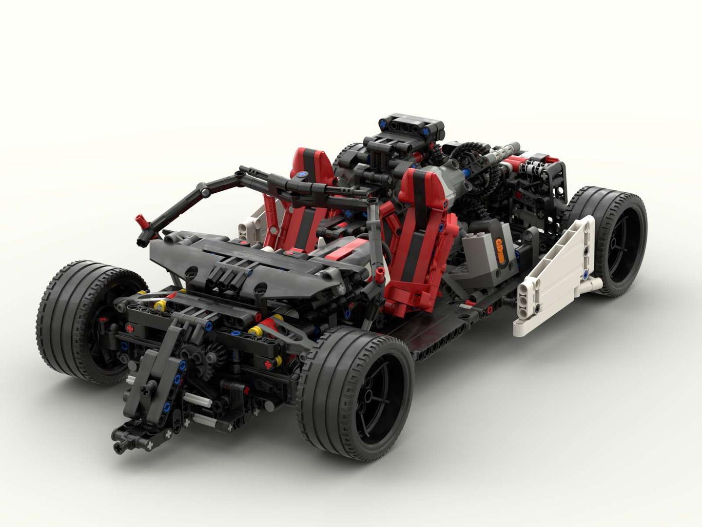 1/8 technic rc car frame(Ferrari)