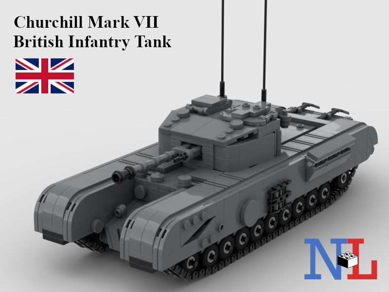 WW2 Churchill Mark VII British Tank