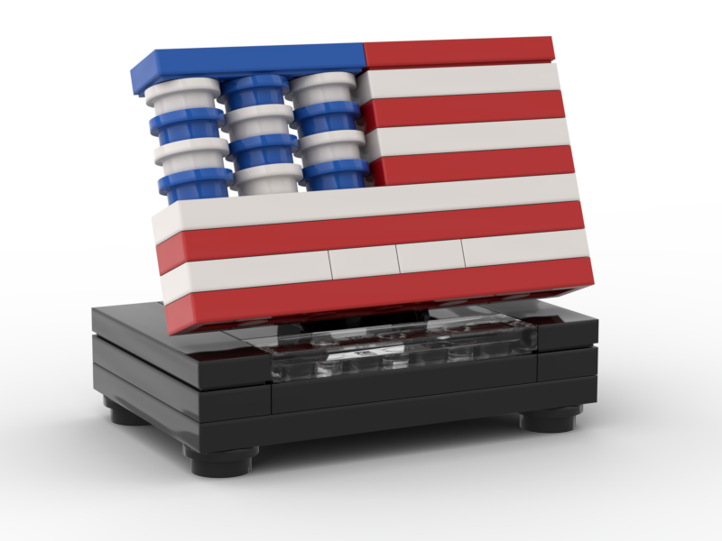 American flag display