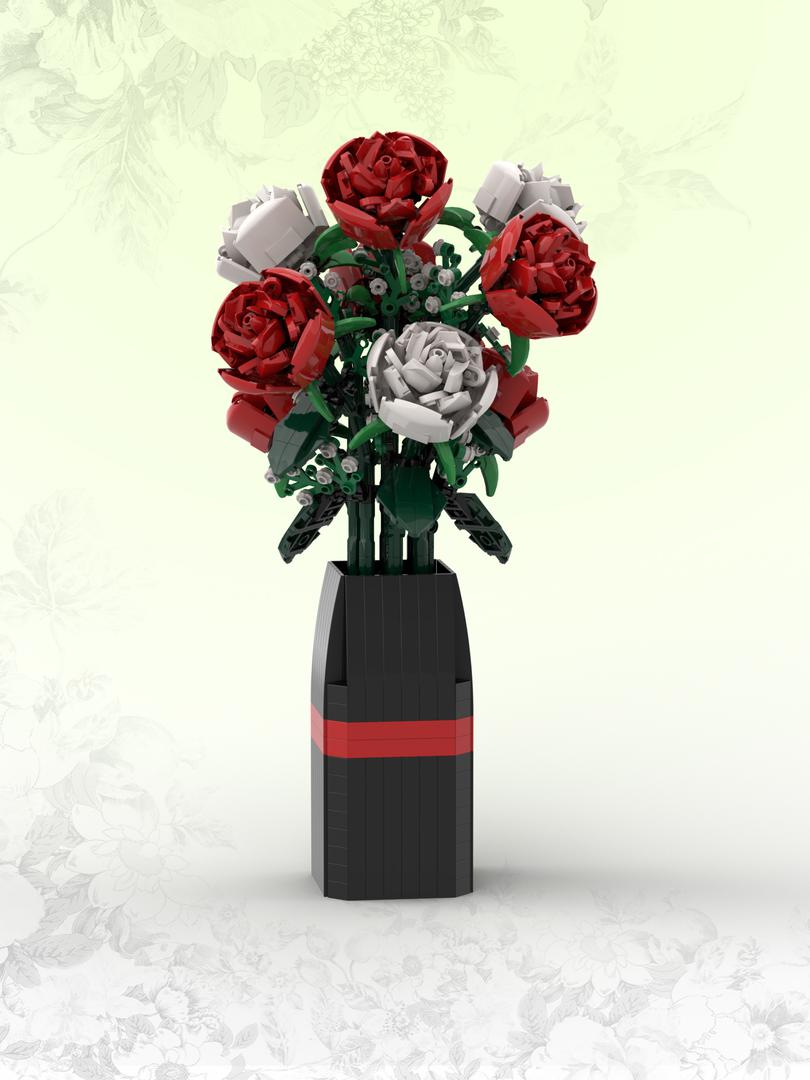 Red &amp; White Roses (BT007)