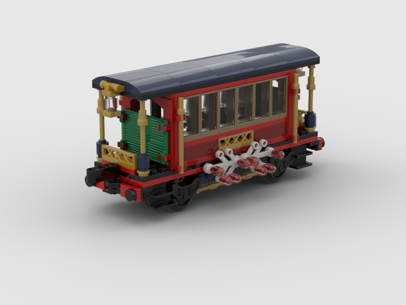 Winter Village Holiday Christmas Train Passenger Car