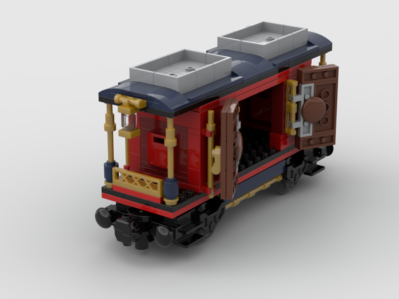 Winter Village Christmas Holiday Train Mail Car Small Version