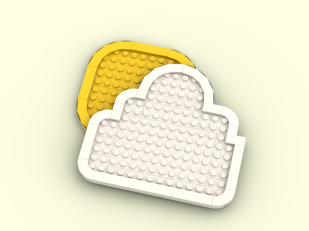 Sun Behind Cloud (Special Spring MOC)