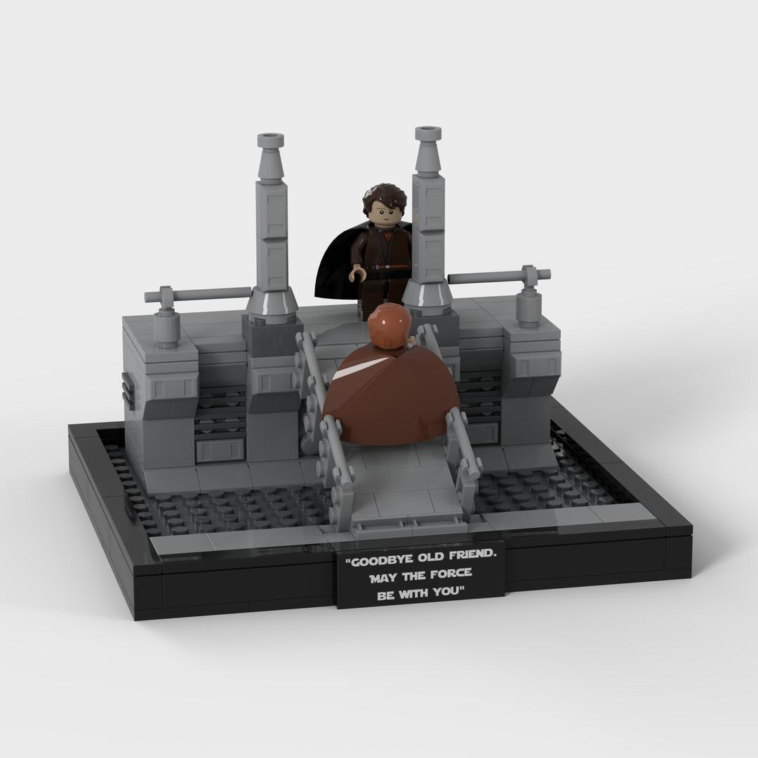 May The Force Be With You; Episode 3 Diorama Obi Wan Anakin Skywalker