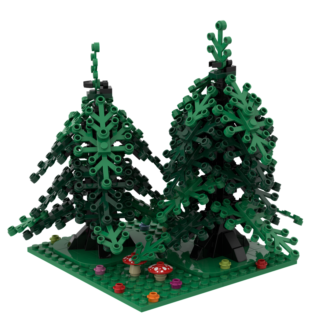 Small pine trees