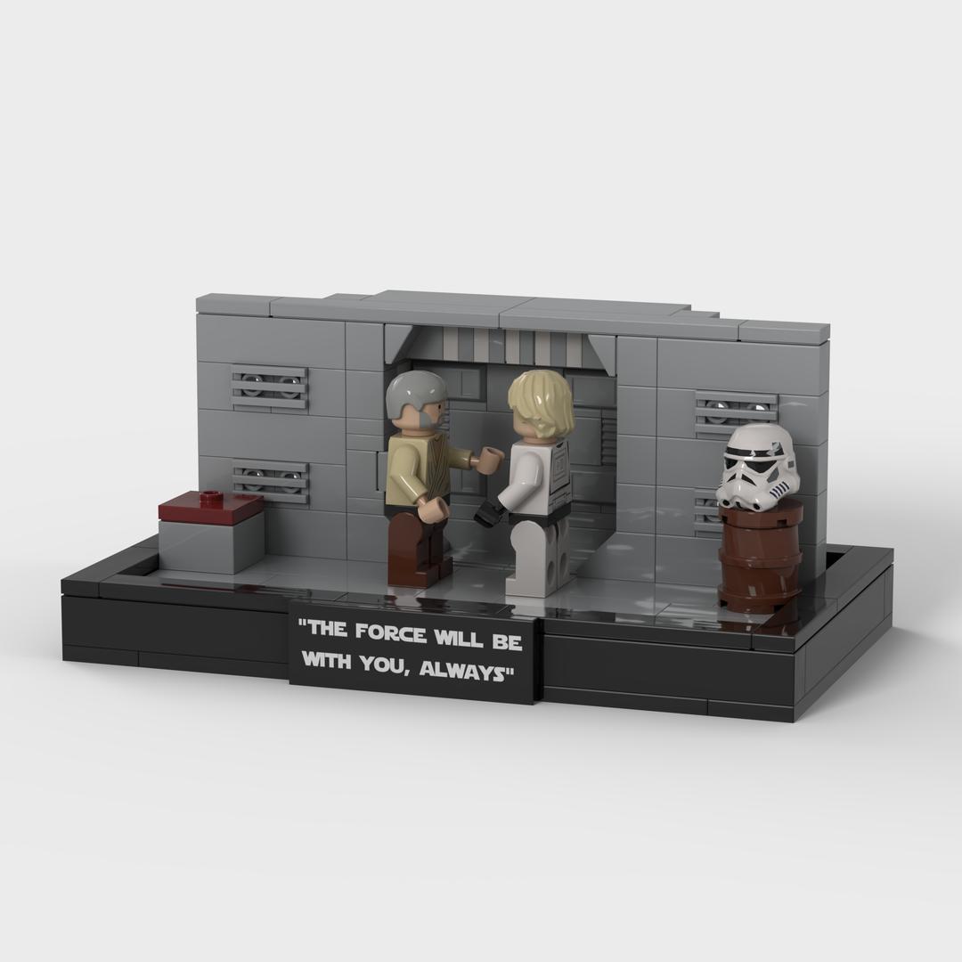 May The Force Be With You Episode 4 Diorama | Deathstar Ben and Luke