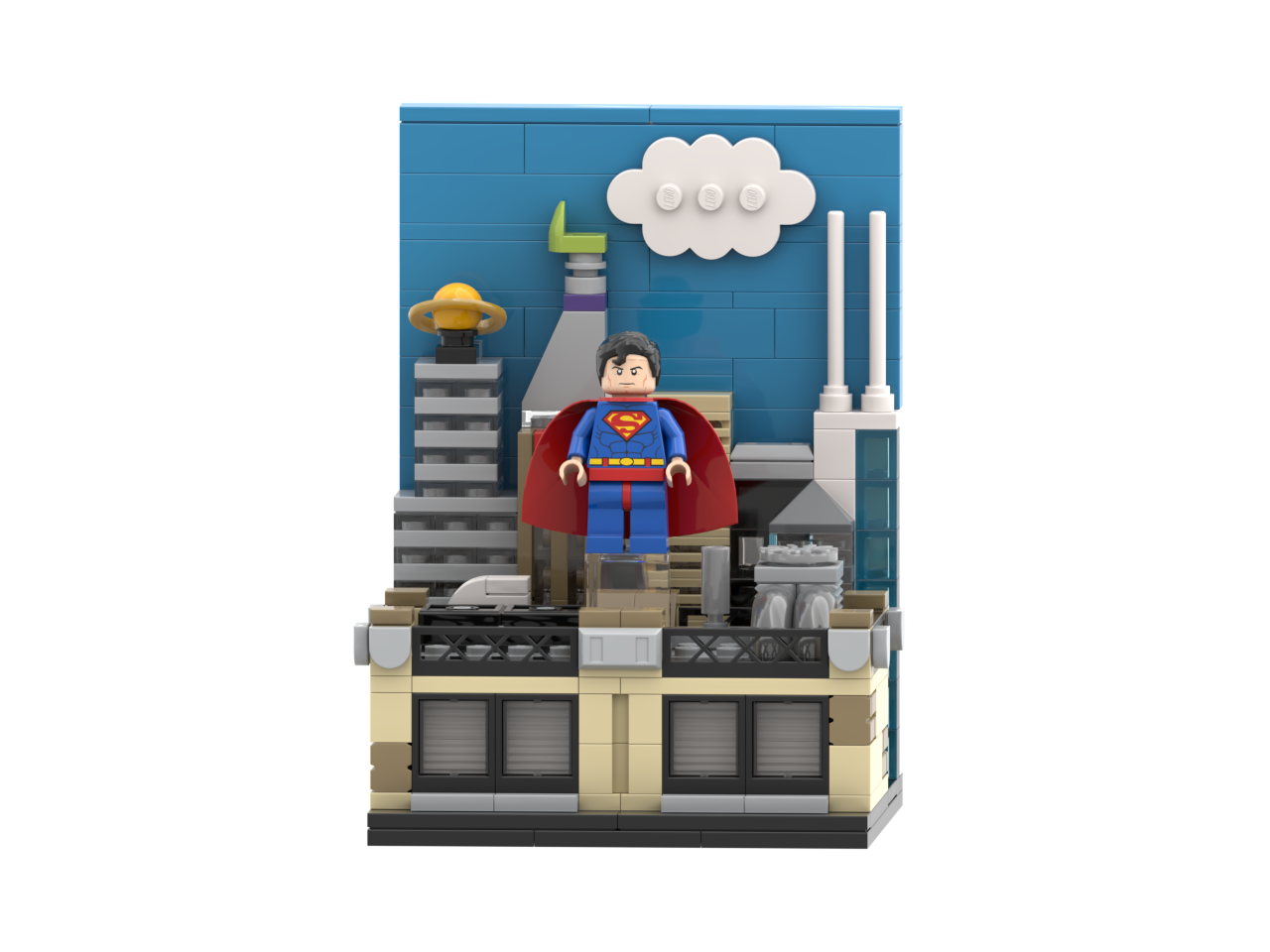 The Man of Steel in Metropolis