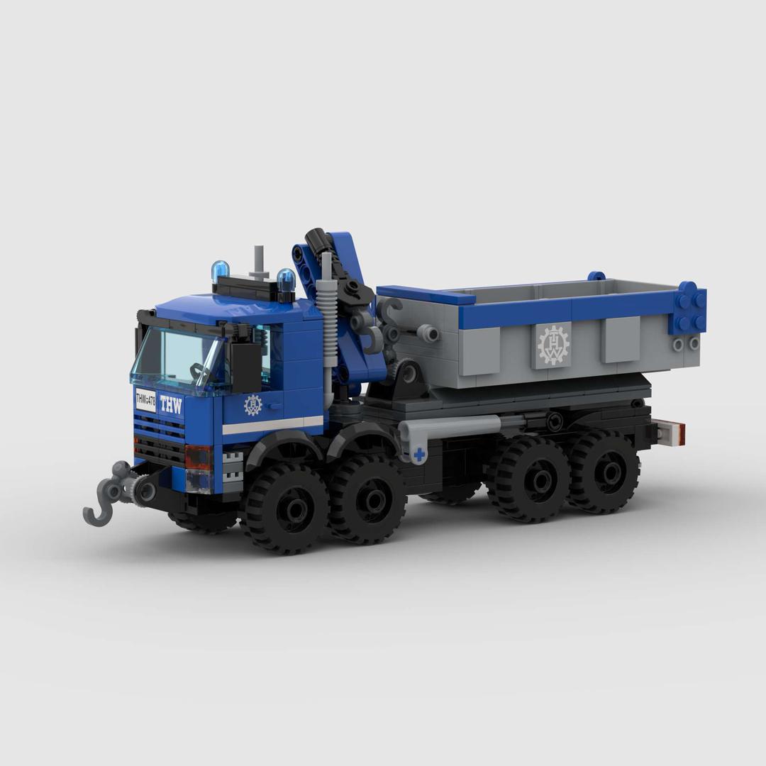 Lego City THW 8x8 Hookloader with Loading Crane