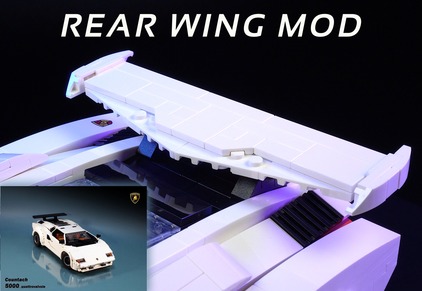 Countach Rear Wing Mod (MOC-110524) - LEGO MOC | MOC Tracker