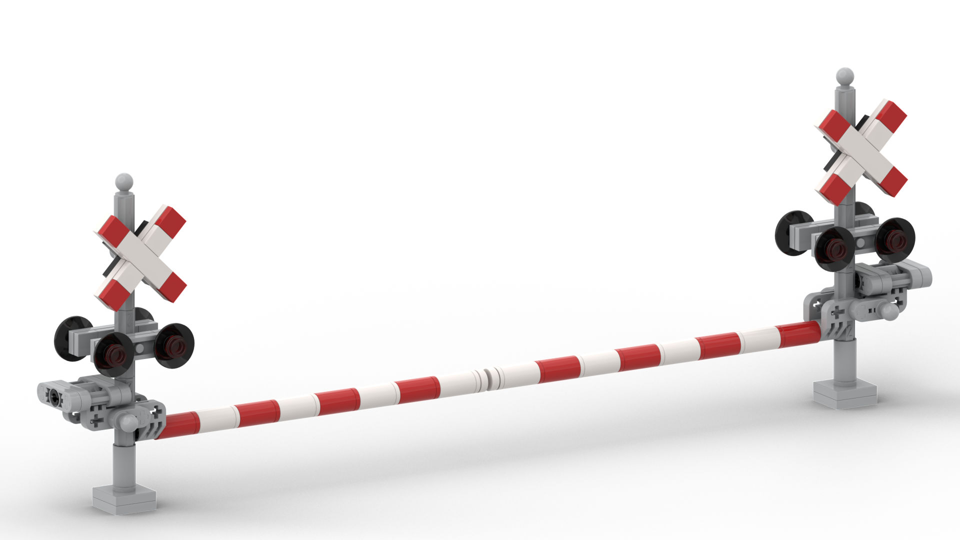 Railroad Crossing Signals - Signaux de croisement de chemin de fer -- MOC