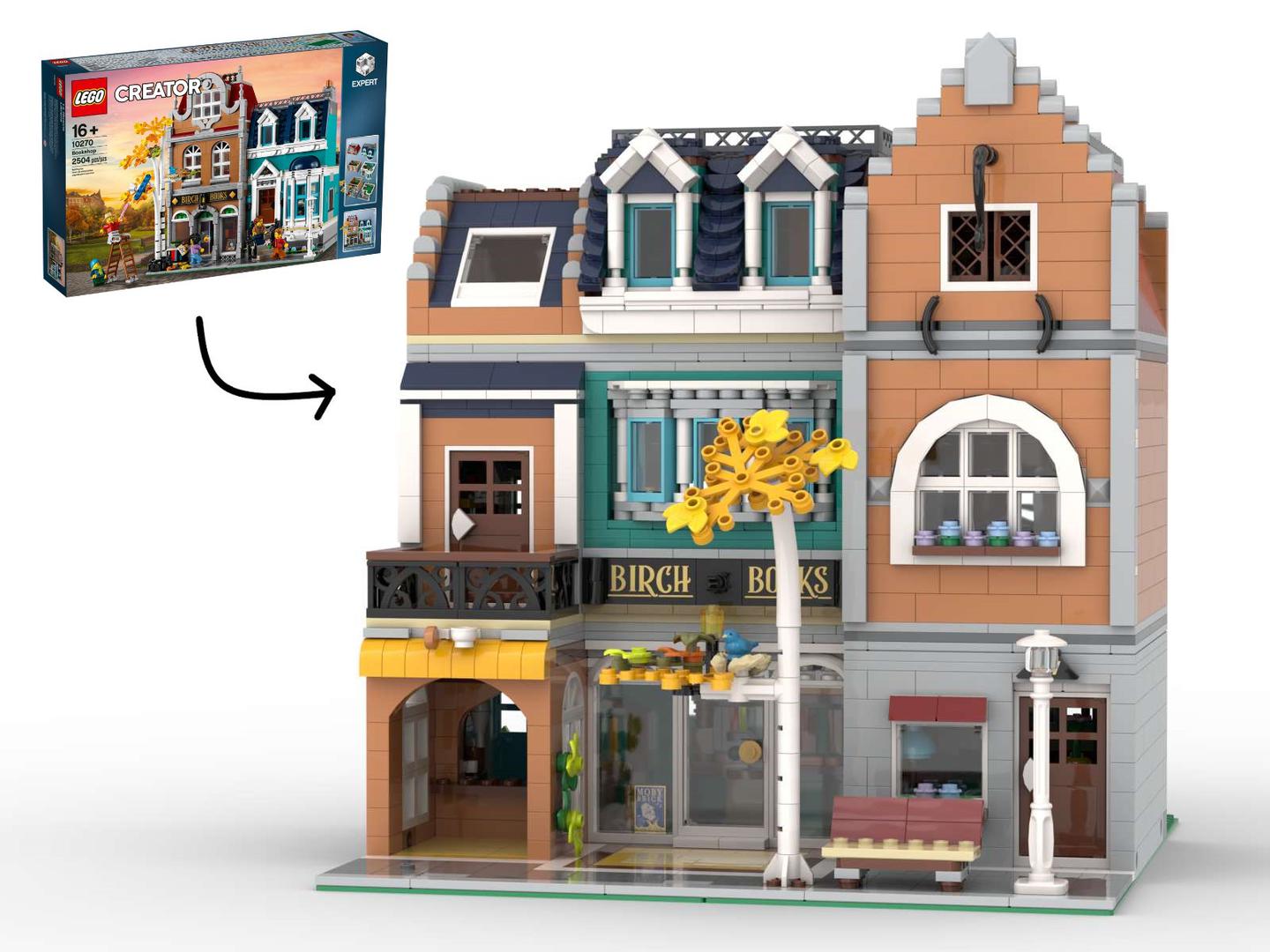 Bistro Bookshop  (alt build of Bookshop - 10270) alternate build