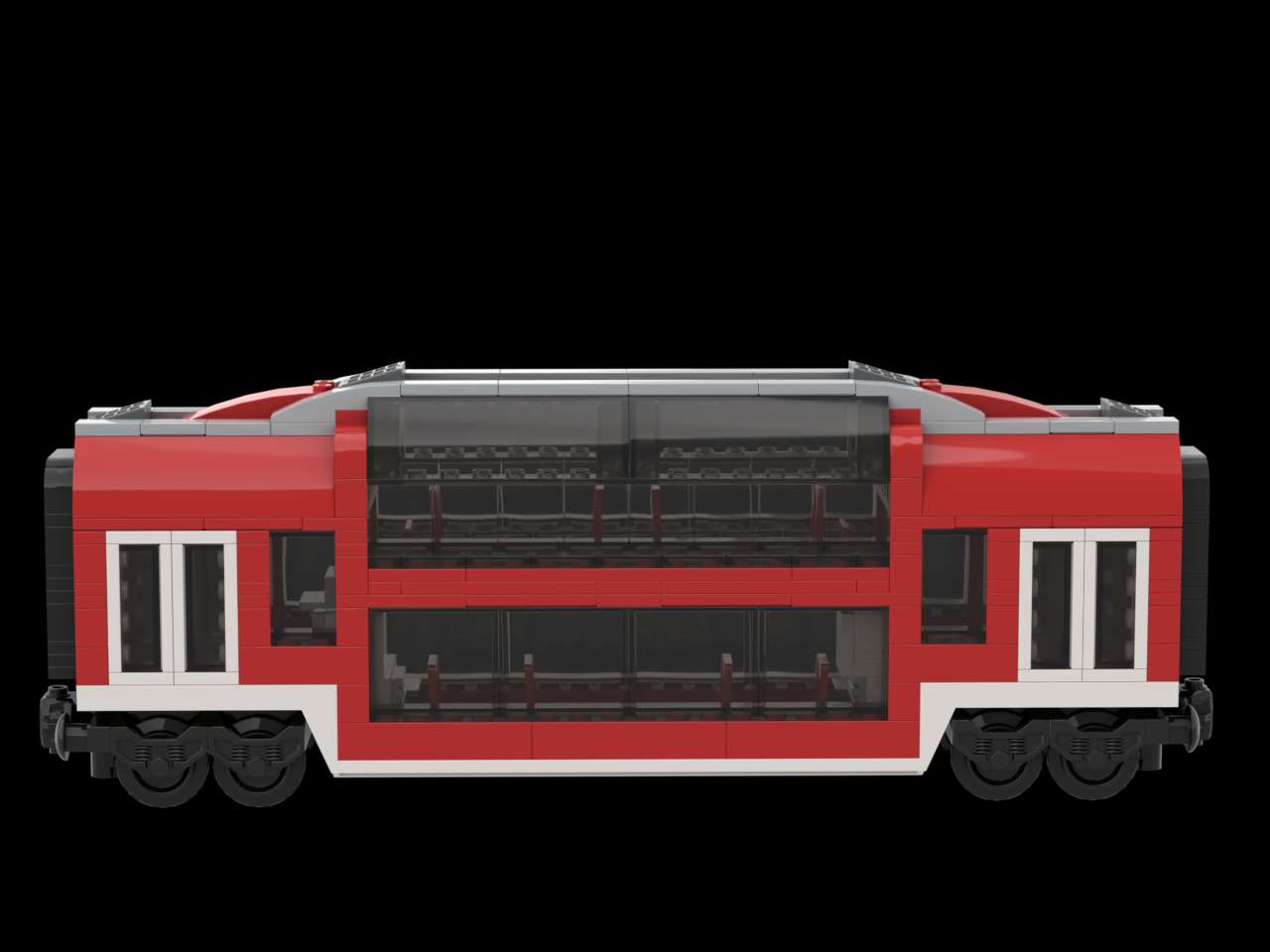 MOC Lego 7938 Double Deck Car