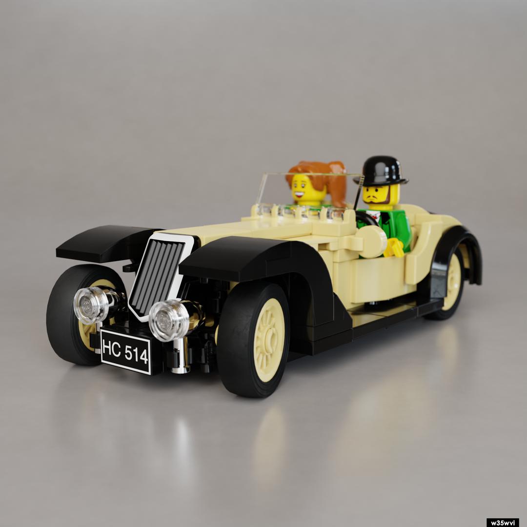 1930s Sports Car (two-tone color scheme)