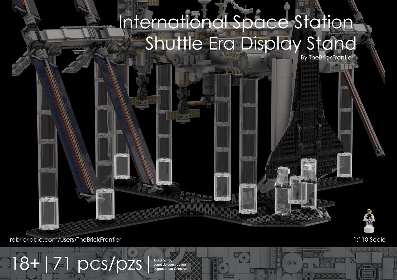 ISS 1/110 Scale Space Shuttle Display Stand - Addon &amp; Mod