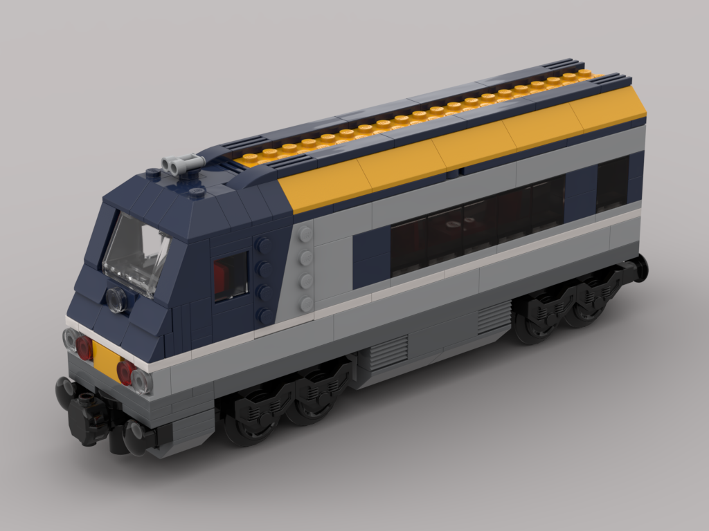 Lego passenger train control car
