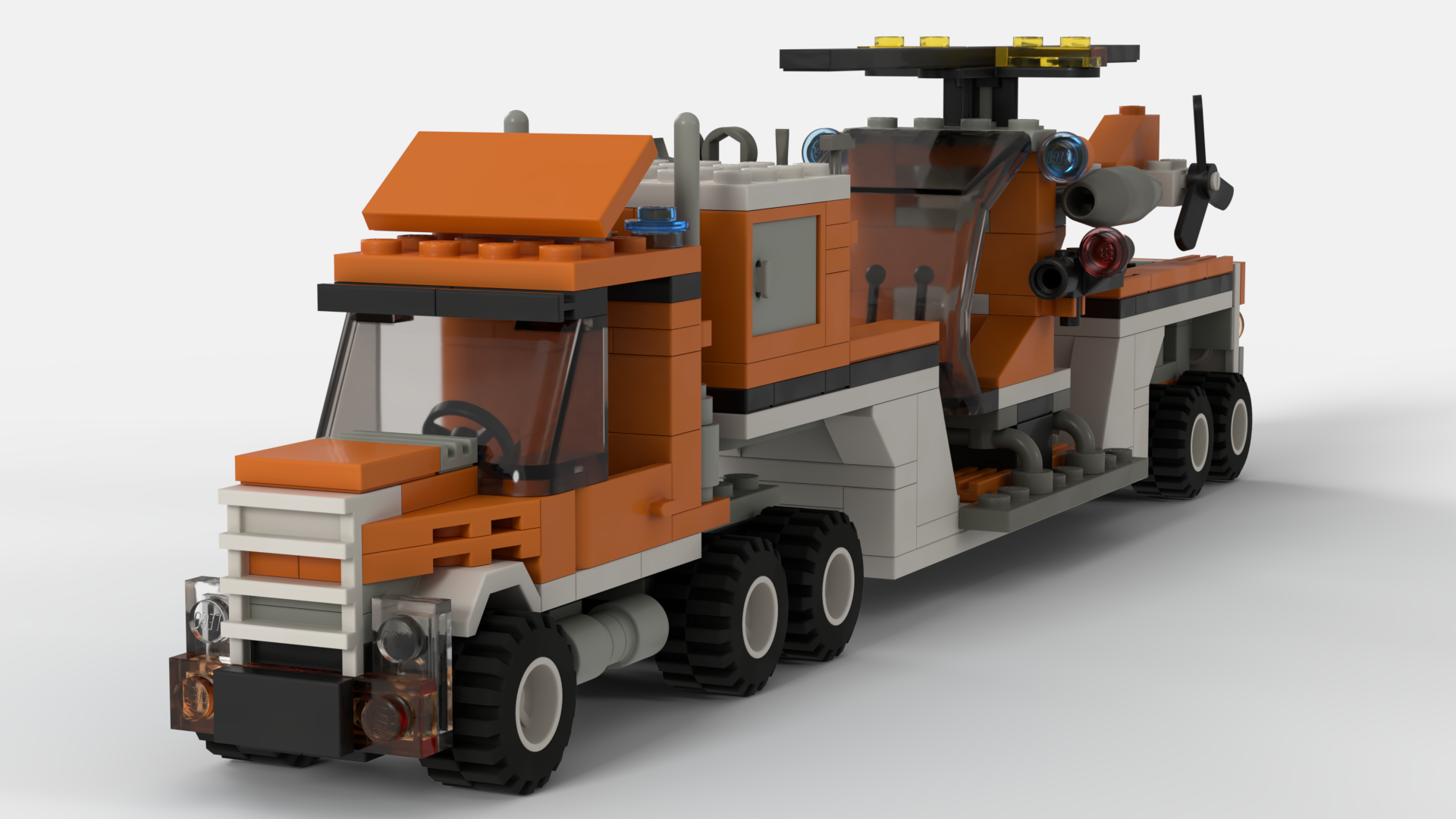 Helicopter Transporter Town Style